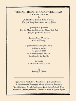 cover image of The American Book of the Dead